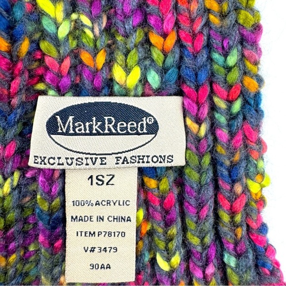 Mark Reed Multi Color Scarf - 9” x “66 - Picture 6 of 9